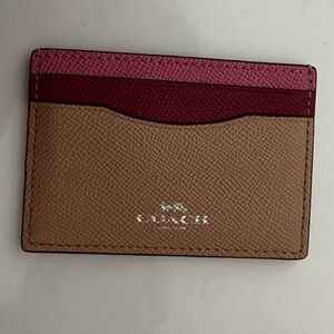 EUC: Coach tricolour slim card case